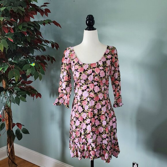 Floral Ruffle Minidress - Picture 2 of 4